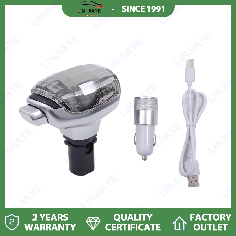 

Светодиодная кристаллическая ручка переключения передач для Honda 10th Accord Civic, головка ручки переключения передач с заменой света