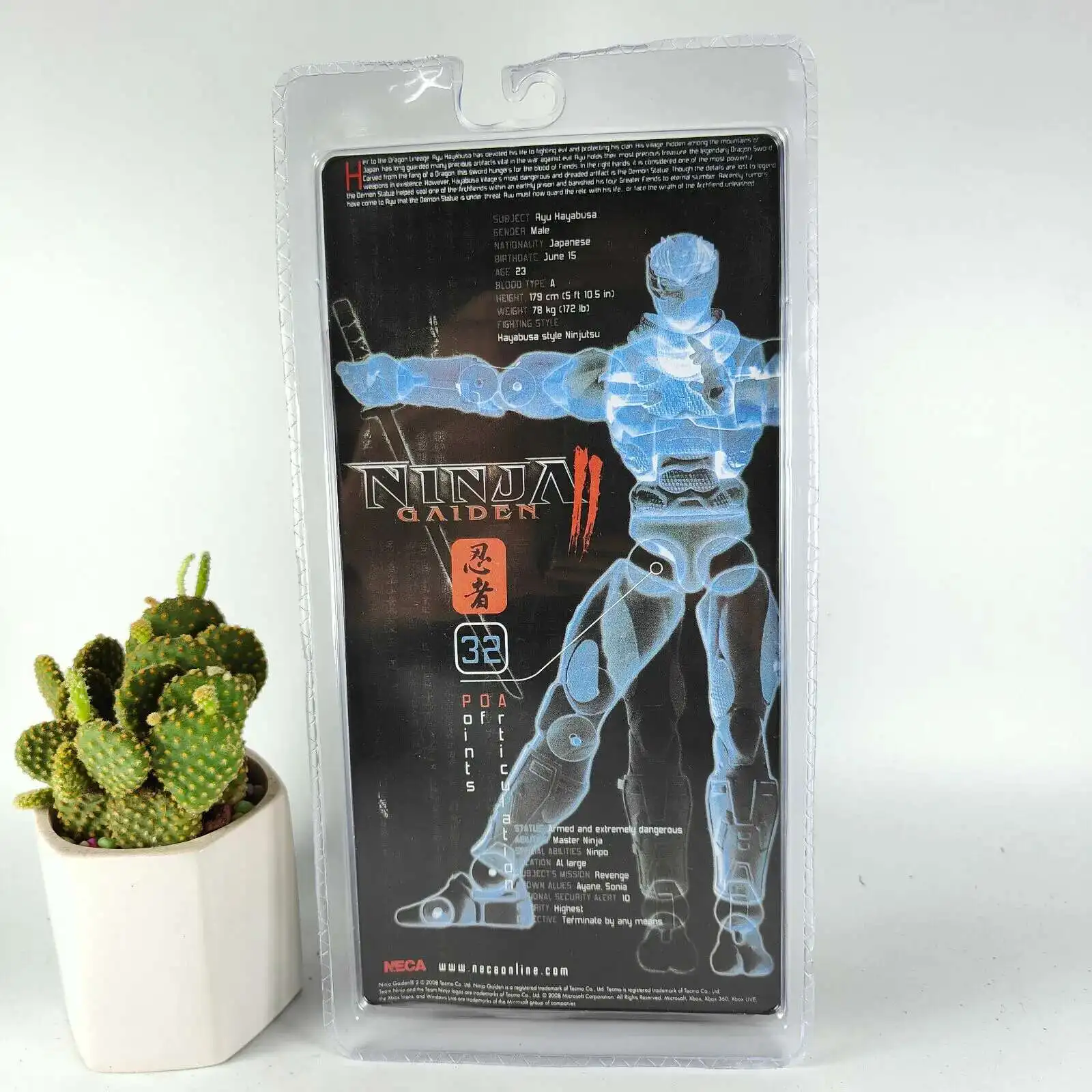 جديد NECA Ninja Gaiden 2 Ryu Hayabusa الشكل هدايا عيد الميلاد اللعب نموذج دمية #2