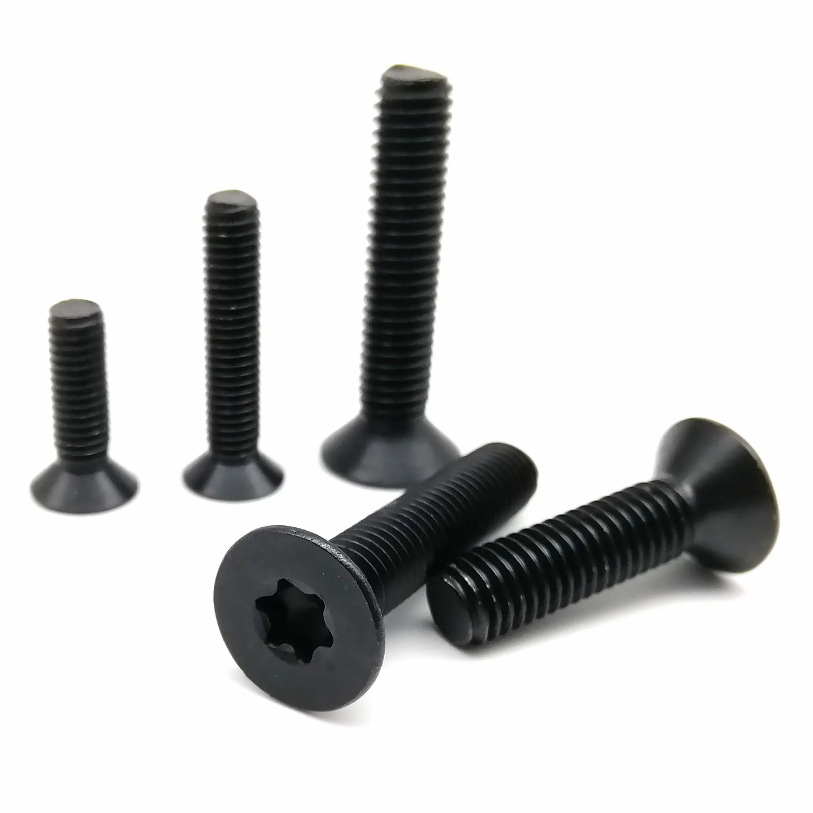 High Quality M2 M2.5 M3 M4 M5 M6 M8 Black A2 304 Stainless Steel  Six-Lobe Torx Head Flat Countersunk Bolt Screw