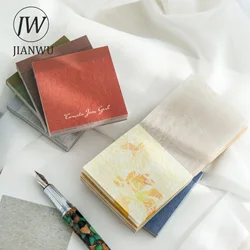 JIANWU 50 Sheets Quiet Little Book Series Vintage Decor Material Book Creative DIY Junk Journal Collage Stationery