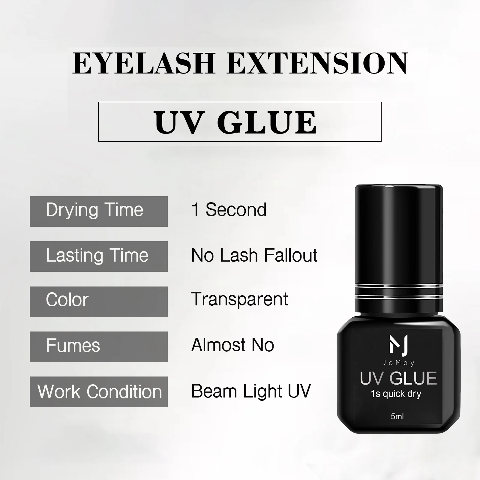 Uv Wimperlijm Make-Up Gereedschap Waterdicht Snel Droog In 1 Seconde Wimperverlenging Levert Kleurloze Smakeloze Wimperlijm