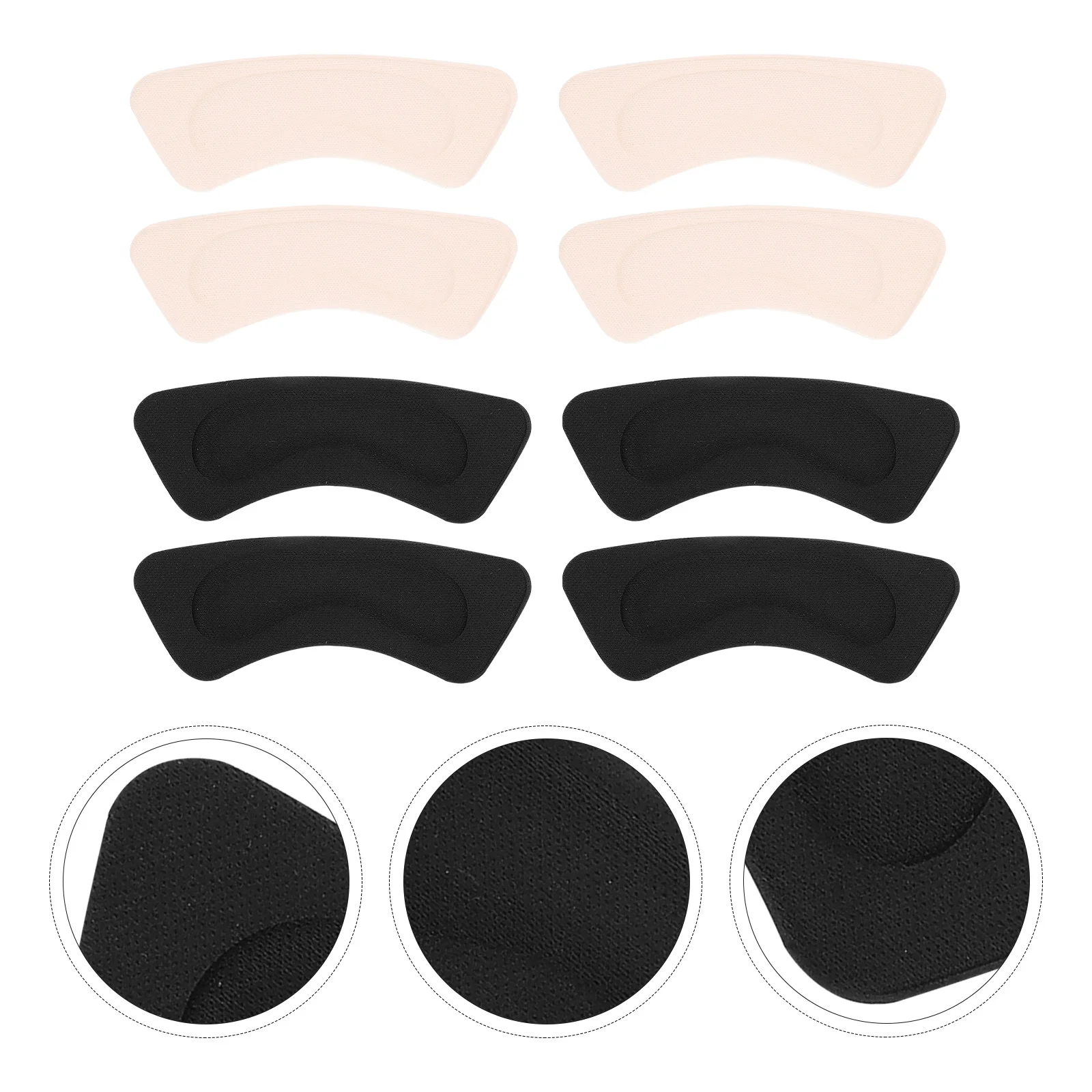 

4 Pairs Heel Protector Pads Anti-Friction Breathable Soft Cushioned Heel Grips Slip-Resistant Foot Pads for Preventing Blisters