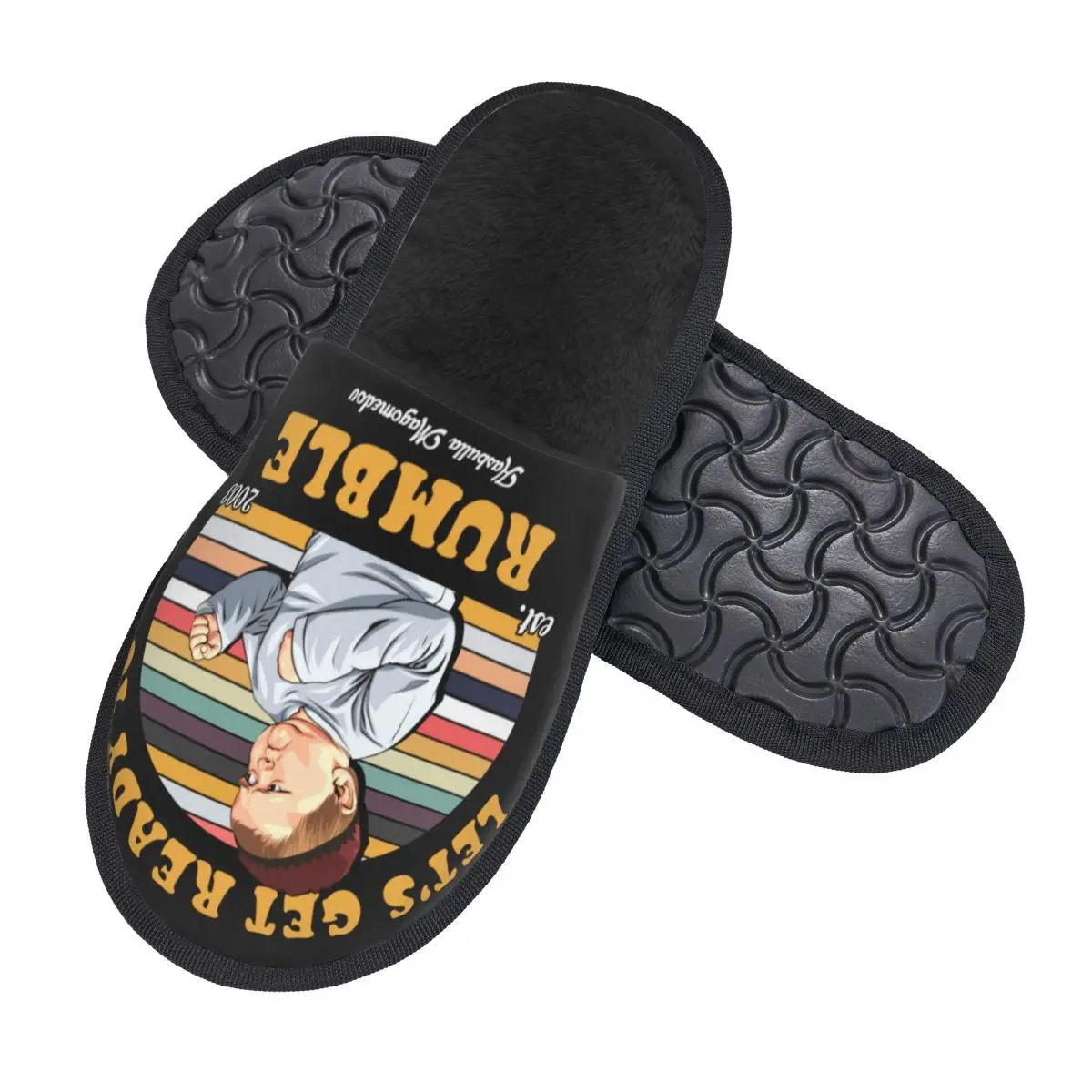 Custom Hasbulla Magomedov Memory Foam Slippers Women Cozy Warm Mini Khabib House Slippers