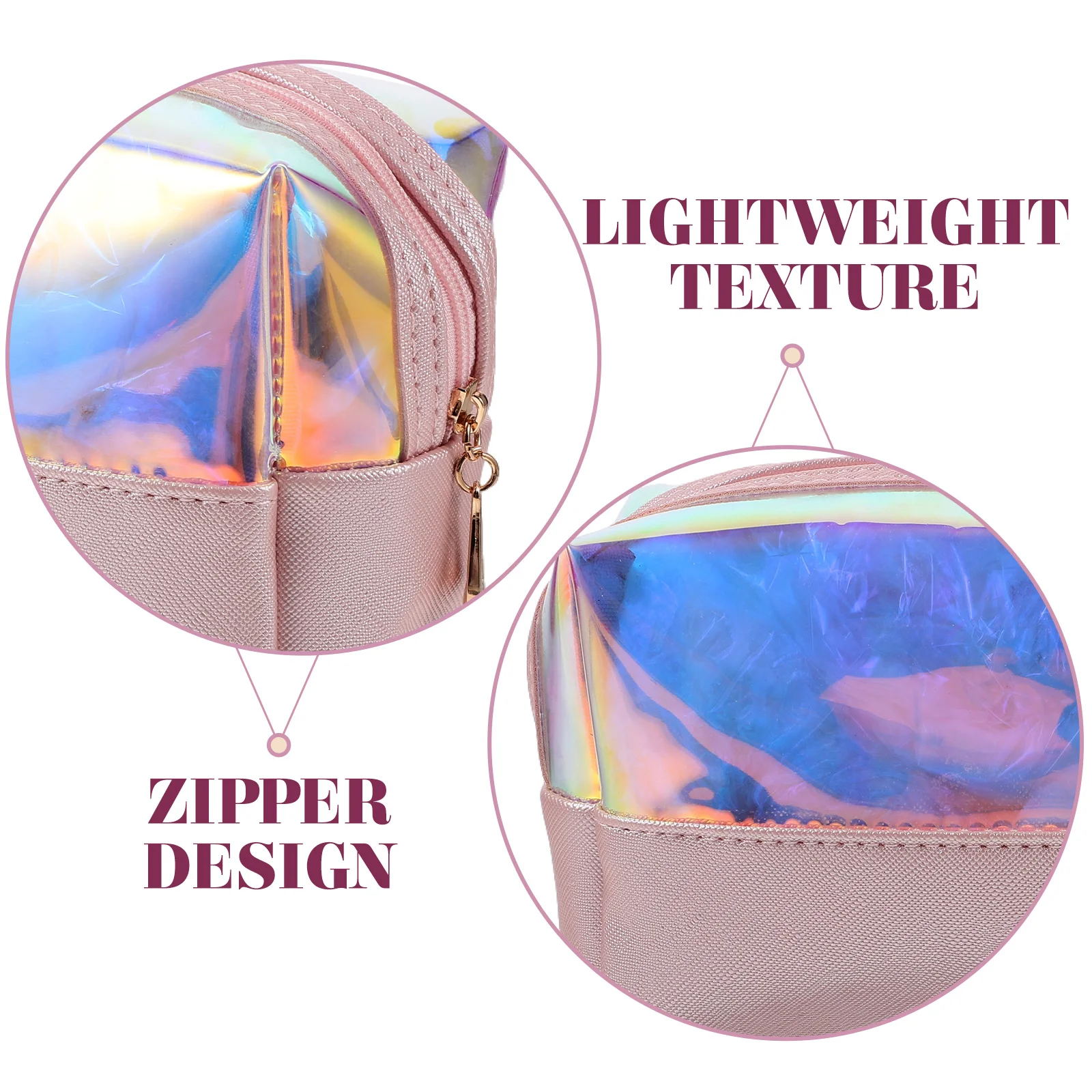 

Symphony Multipurpose Bag TPU PU Material Travel Toiletry Pouch Zipper Storage Bags Women Makeup Container Home Use