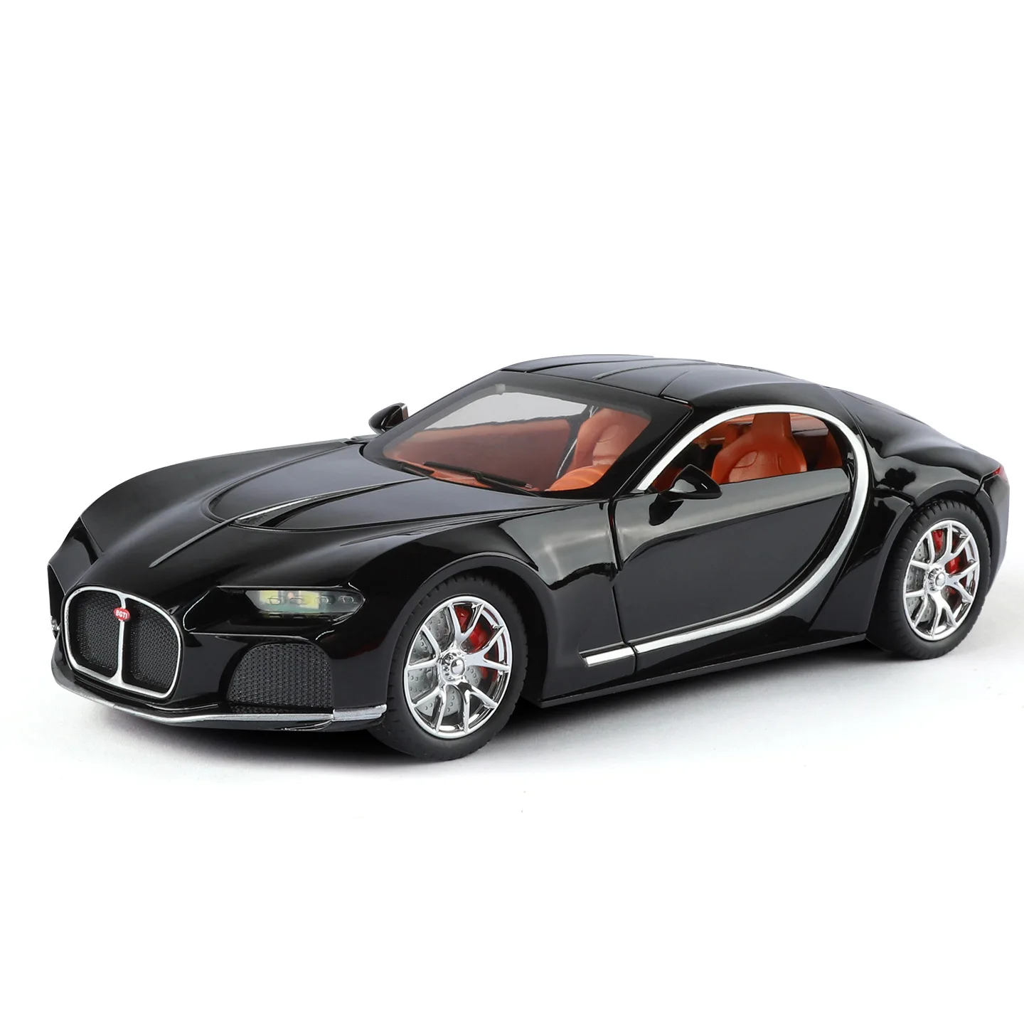 

1:24 Bugatti Atlantic Alloy Sports Car Model Diecasts Metal Toy Vehicles Car Model Simulation Sound Light Collection Kids Gifts