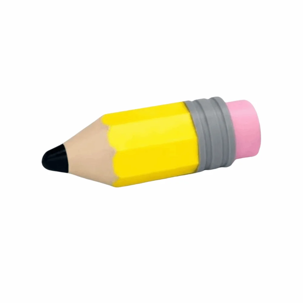 Creative 3D Printed Pencil Key Chain Pencil Shape Simulation Finger Button Pendant Fidget Pressable Finger Button Bag Pendant