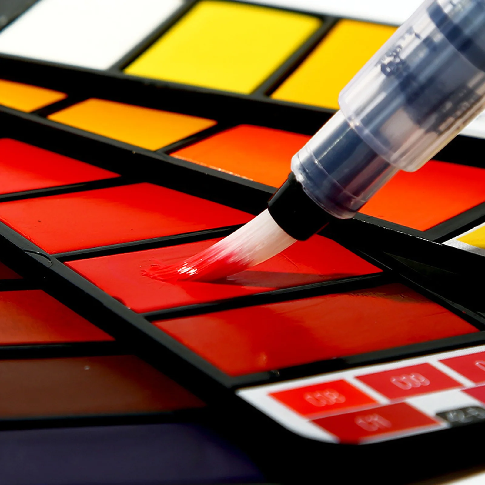 

1Set 6 Water Brush Pens Comfortable Grip Lightweight for Back to School Watercolor Paint Pens Portable Painting Brushes