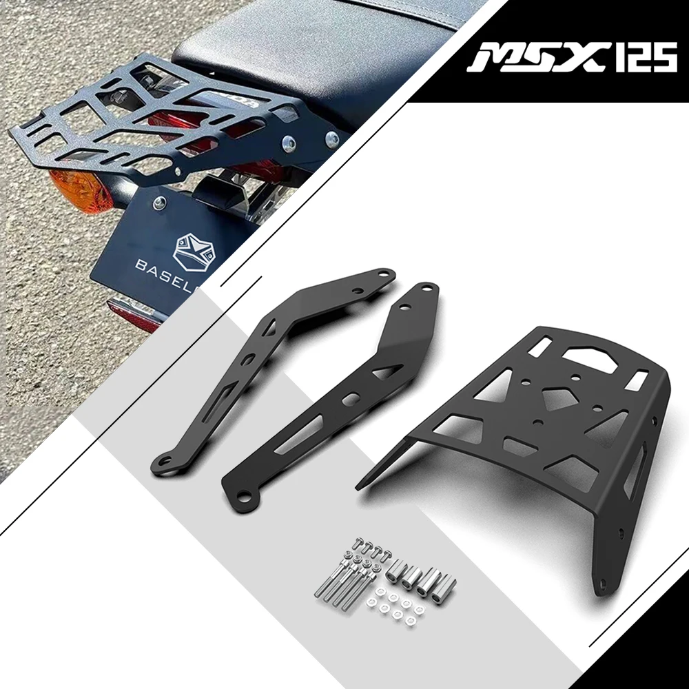 

Motorcycle Rear Luggage Rack Pad Carrier Case Support Holder Cargo Brackets For Honda GROM MSX125 MSX 125 2021 2022 2023 2024