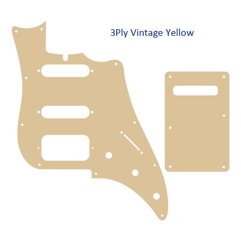 Pleroo Custom Guirar Parts - For US A Set 6 String James Tyler Guitar Pickguard And Back Plate,Multicolor Options