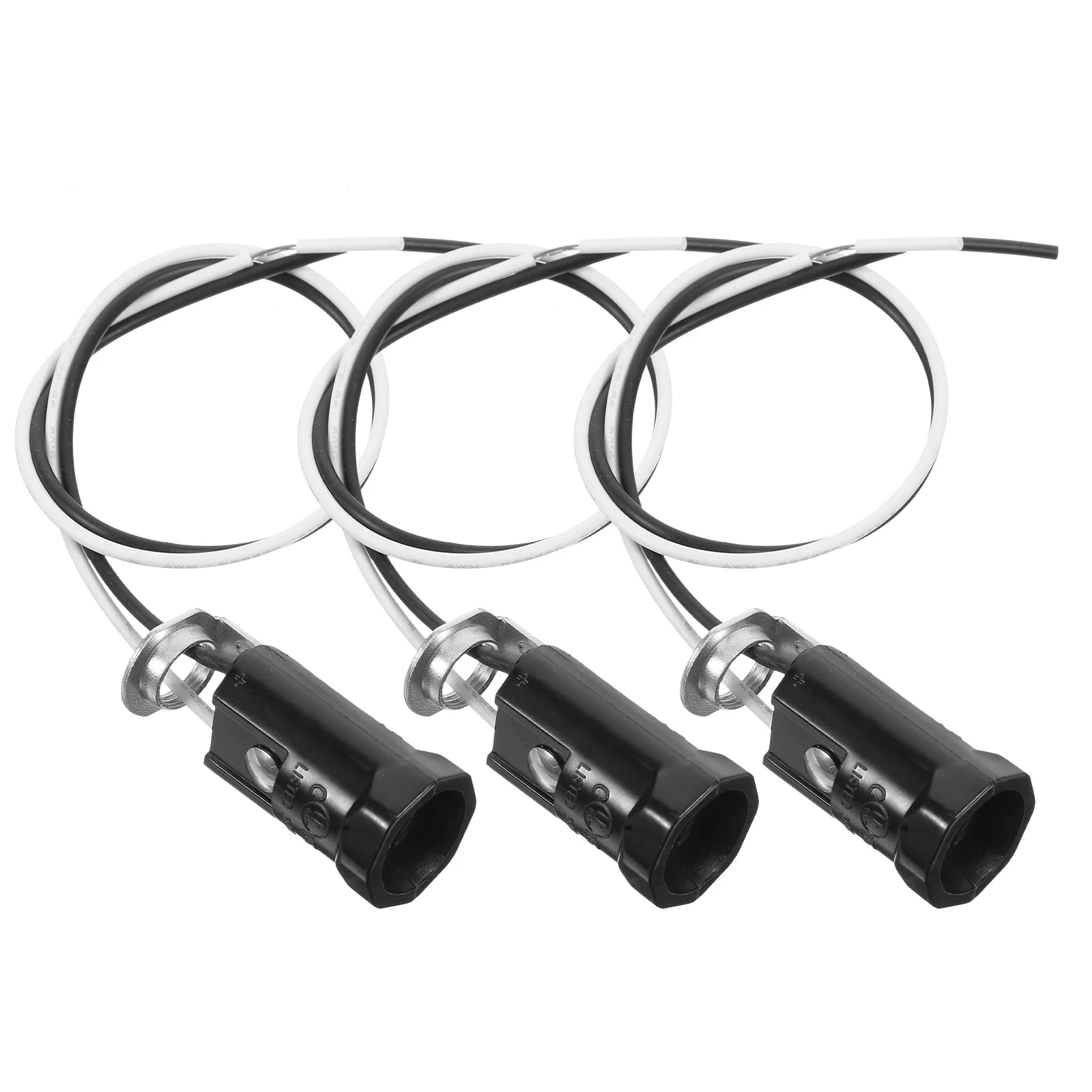 

3 шт. E12 канделябр цоколь провод свинец бакелитовый материал стабильный надежный эстетический дизайн подходит различные сцен долговечность