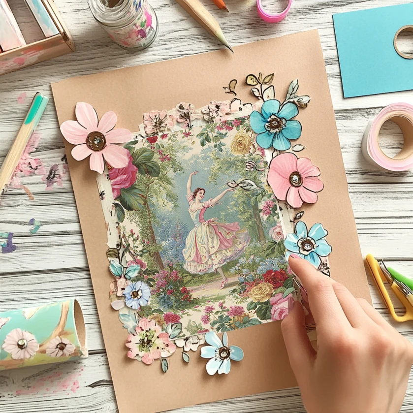 6"x6" Origami & Scrapbooking Paper Pack (36 Sheets): Floral/Geometric Prints for Journal, Card DIY & Crafts.