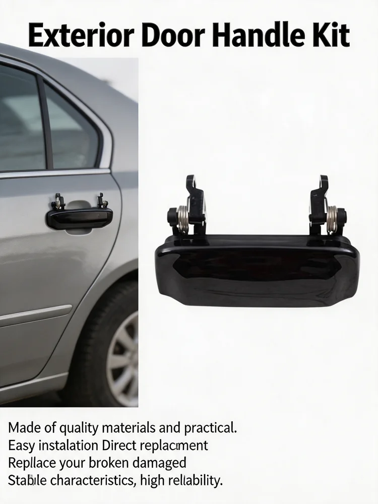 Car Parts Exterior Door Handle Kit Metal Black 1998-2011 2pcs 2L5Z1022404BAA Car Accessories Automotive Parts Vehicle Acc
