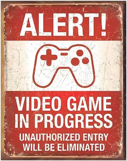 Keep Out Gamer at Work Funny Gamer Sign For Gaming Room Wall Door Decor - Gift For Teen Boy, Boyfriend 12