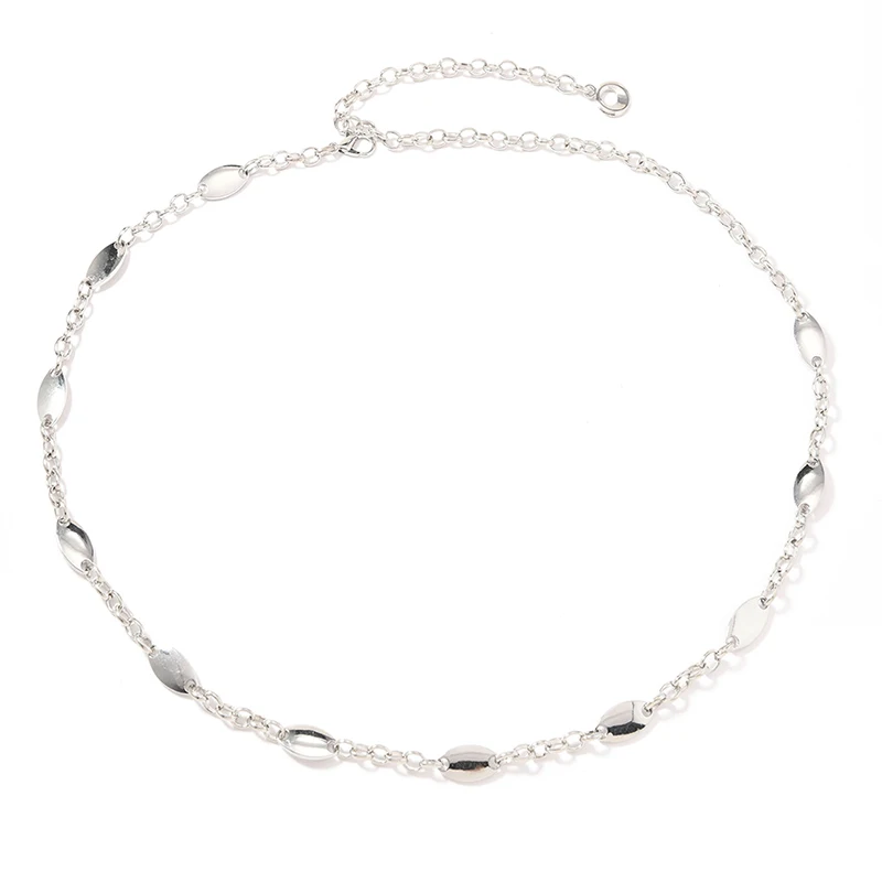 Silver Color Metal Vintage Waist Chain - Women's Hip Hop Minimalist Fashion Accessory