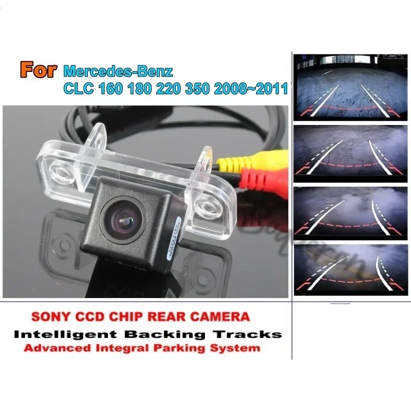 

For Mercedes Benz CLC 160 180 220 350 2008~2011 Tracks Camera HD CCD Intelligent Dynamic Rear View Camera Car Parking Camera