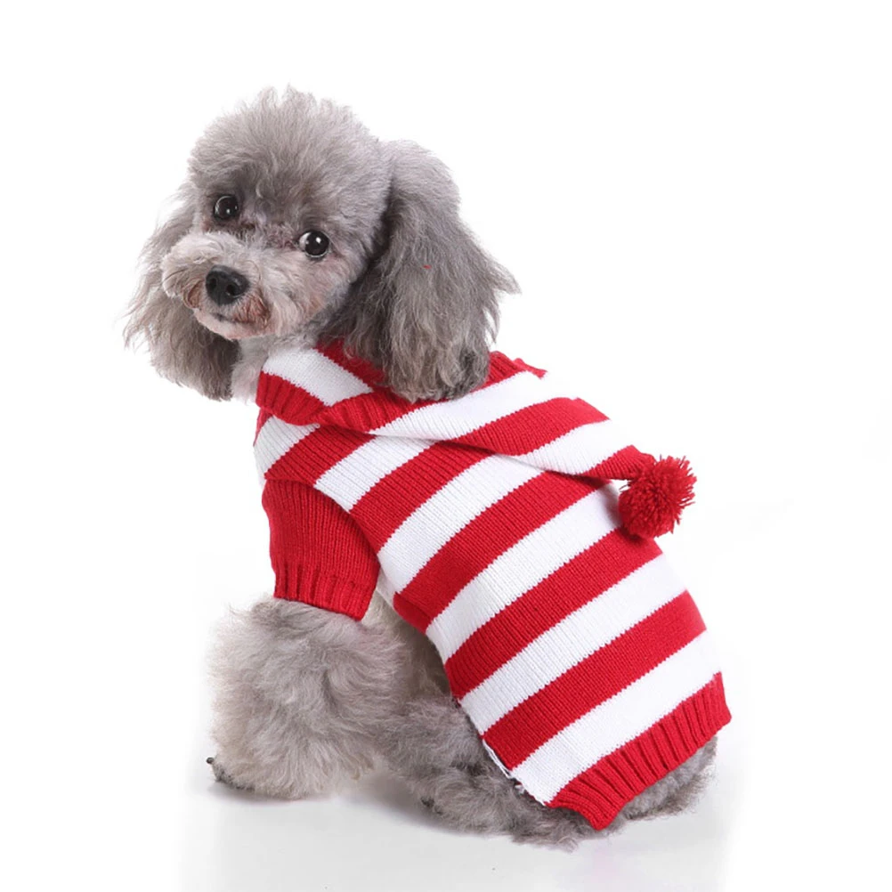

Christmas Clothing Dog Sweater Puppy Outfits Small Sweaters Pet Apparel Pajamas Shirts Cozy