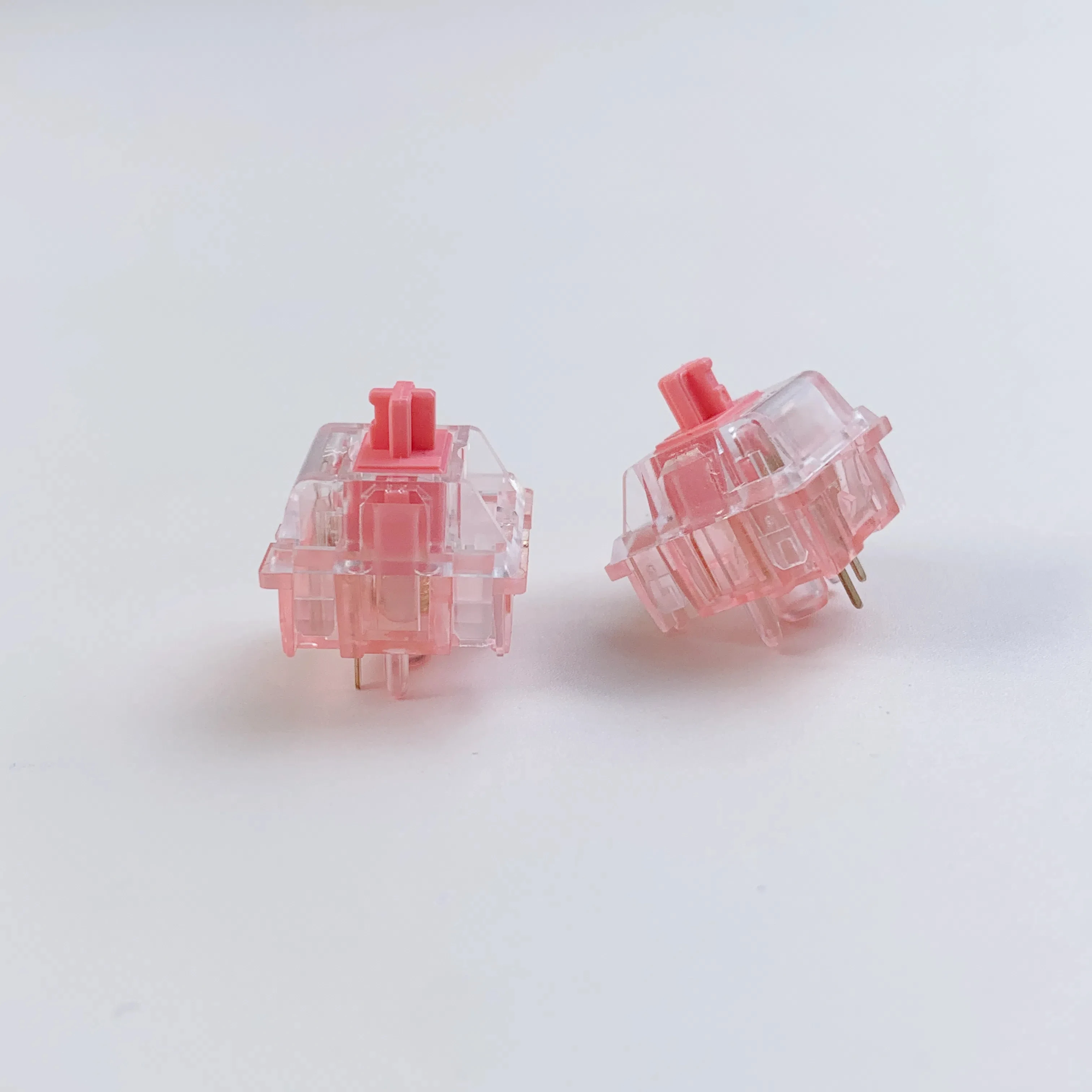 KTT interruptor de fresa para teclado mecánico, conmutador lineal HIFI intercambiable en caliente, Color rosa, se puede usar para lubricar, fabricante DIY