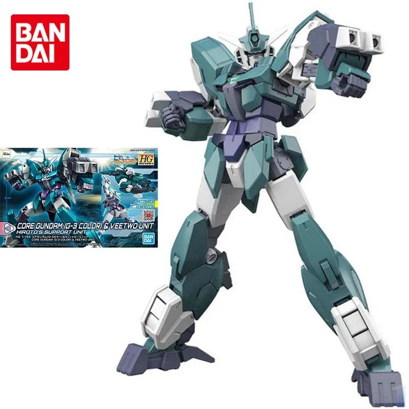 Bandai Original Gundam Model Kit Anime Figure HGBD CORE GUNDAM G3 COLOR VEETWO UNIT Action Figures Toys Gifts for Children