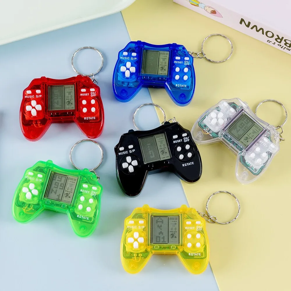 

Мини-ручная электронная игровая консоль, брелок, игрушка в стиле ретро, игра-головоломка для детей и взрослых, портативное забавное игровое устройство