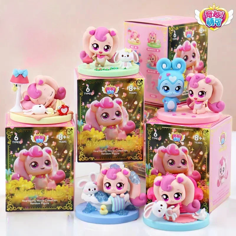 Novo filme original quente captura teenieping kawaii anime figuras colecionáveis dos desenhos animados boneca brinquedos ornamentos de mesa presente do feriado bonecas