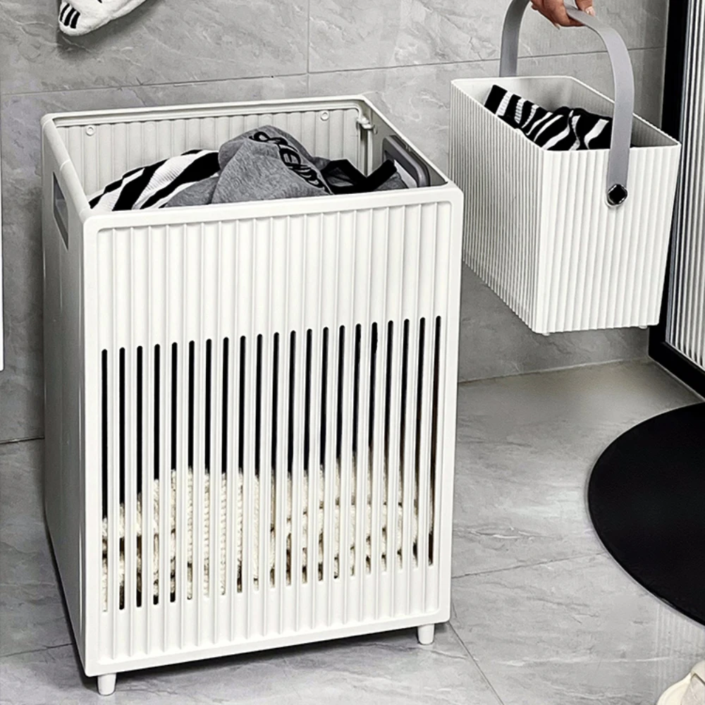 Folding Basket Dirty Clothes Minimalist Large Capacity Laundry Room Essential Household Storage Portable Storage Frame Basket