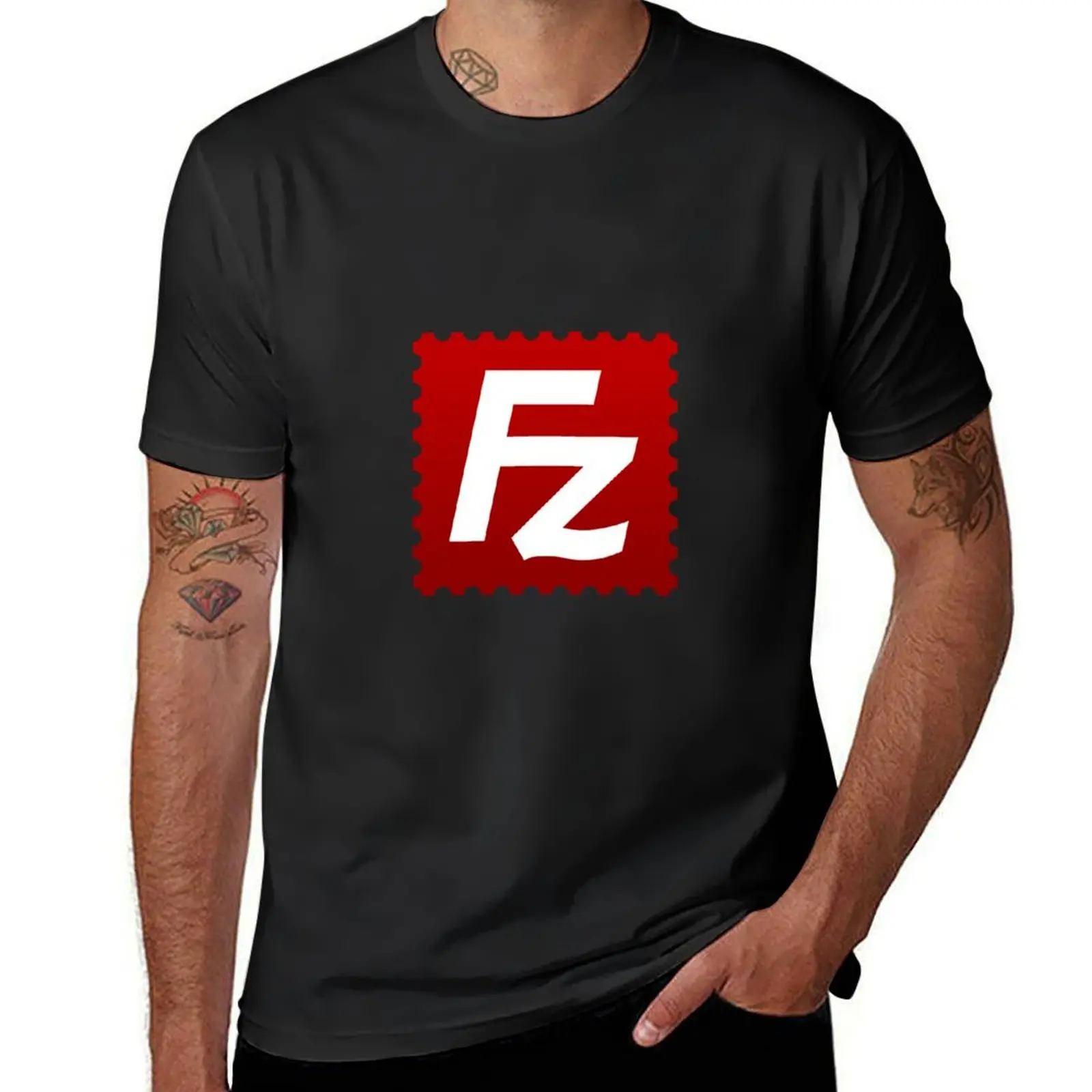 Camiseta Anime FileZilla masculina, Camiseta Animal Print, Roupas estéticas para meninos