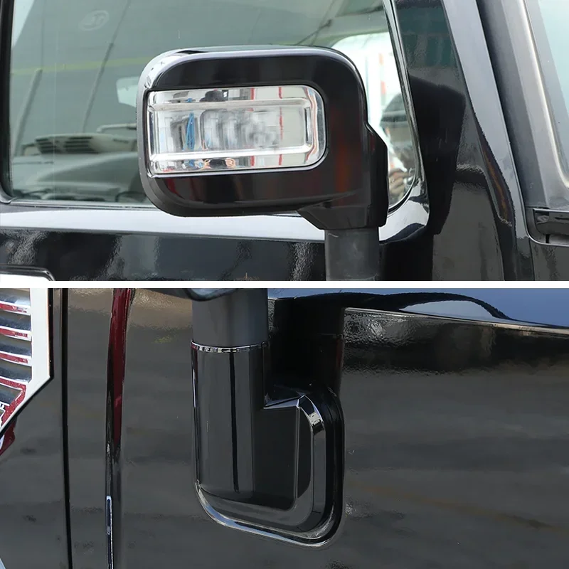 

Для Hummer H2 2003-2009: Декоративные накладки на основание зеркал заднего вида из АБС-пластика под карбон, внешние аксессуары