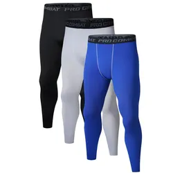 Leggings da corsa da uomo Abbigliamento sportivo Collant fitness da palestra ad asciugatura rapida Allenamento Allenamento Pantaloni sportivi da jogging Pantaloni sportivi a compressione