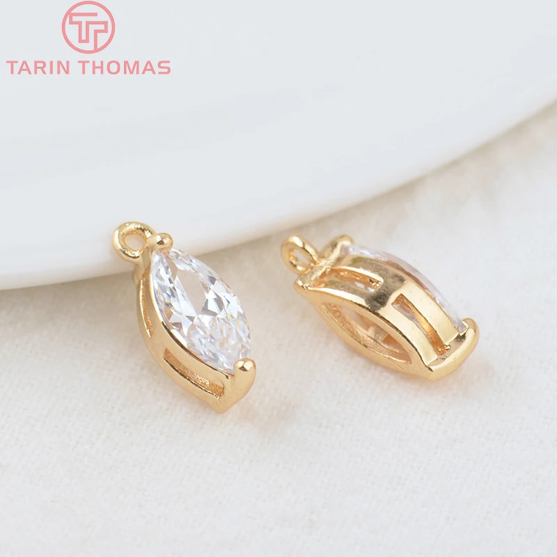 حبات سوار النحاس مع الزركون ، الخرز فاصل البيضاوي ، 24K لون الذهب ، عالية الجودة ، لتقوم بها بنفسك اكسسوارات المجوهرات ، الجملة ، 5628 ، 7x9mm