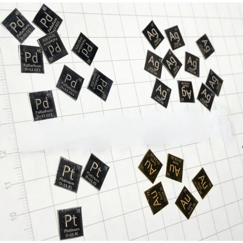 【 Precious Metal Periodic Table Series 】 Palladium Sheet Periodic Phenotype Palladium Sheet Pure Palladium Sheet Pd9995