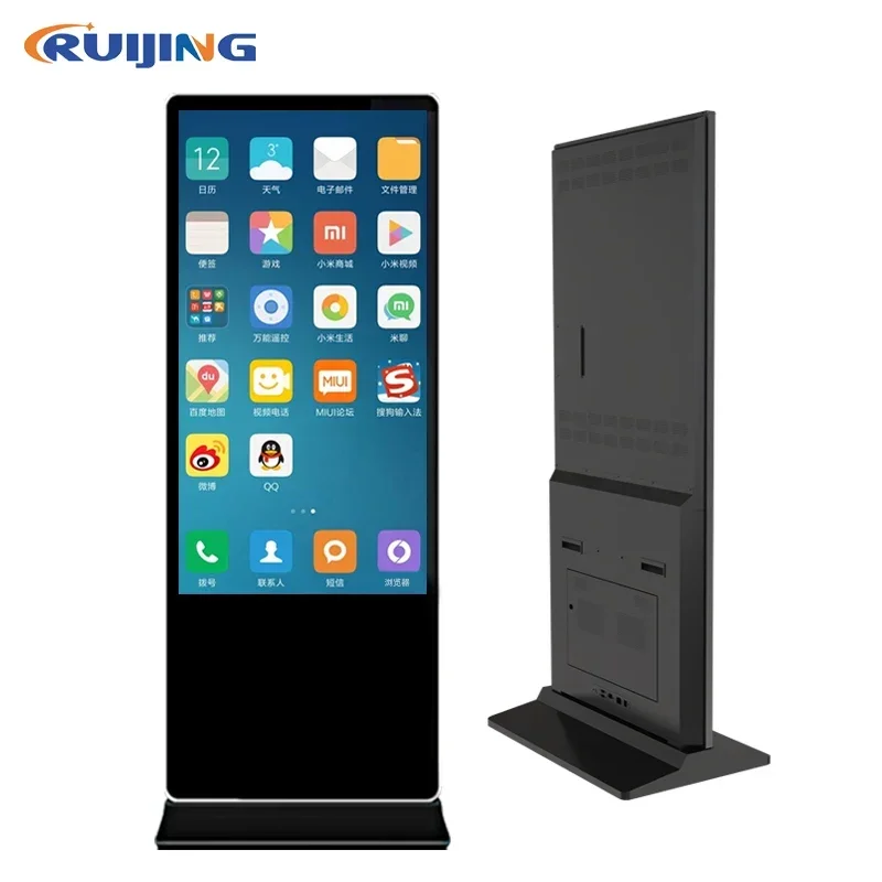 OEM ODM 32 43 49 55 65 inch Android Floor Standing Digital Sigange Touch Screen Kiosk Lcd Advertising Display