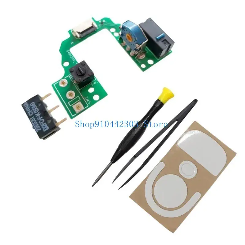 652F Top Mouse Motherboards Microswitch Button Module Hot Swap Button Board for GProX Superlight 2 Mouse,Tools, Feet Pad