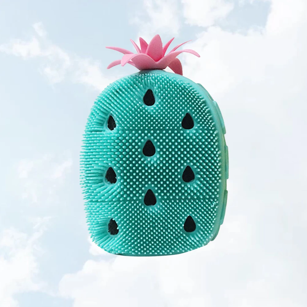 

Silicone Bath Brush Shower Scrubber Exfoliating Body Brush Deep Clean Massage Tool Ergonomic Design Durable Shape