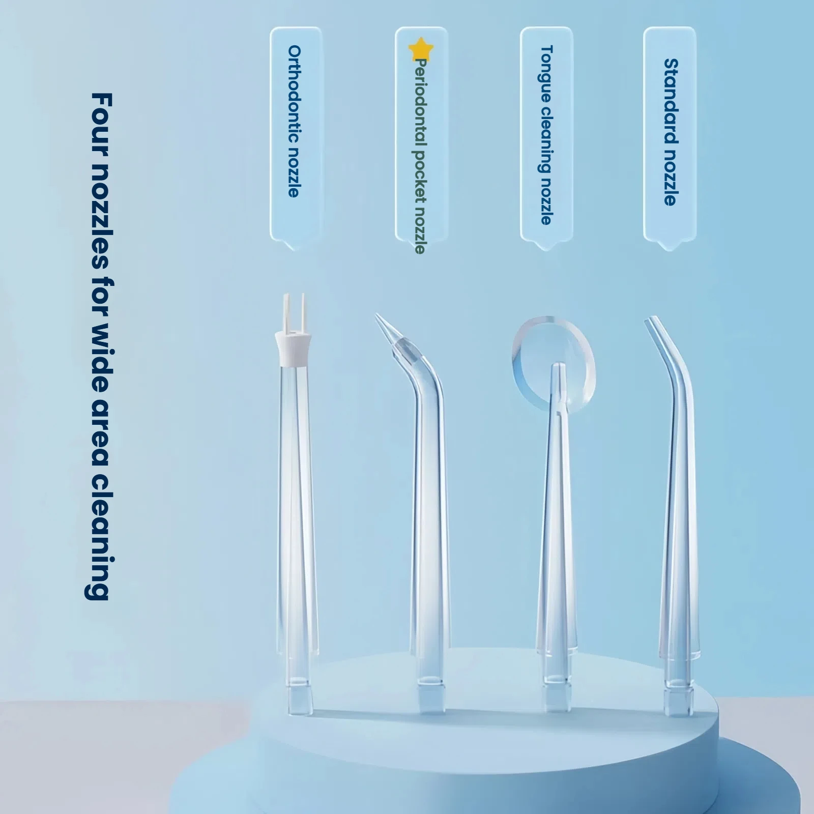 KONKA KCYQ 6691 Oral Irrigator Water Dental Flosser Large Tank 4 Nozzles 4 Modes IPX7 Waterproof Portable Teeth Cleaning view 6