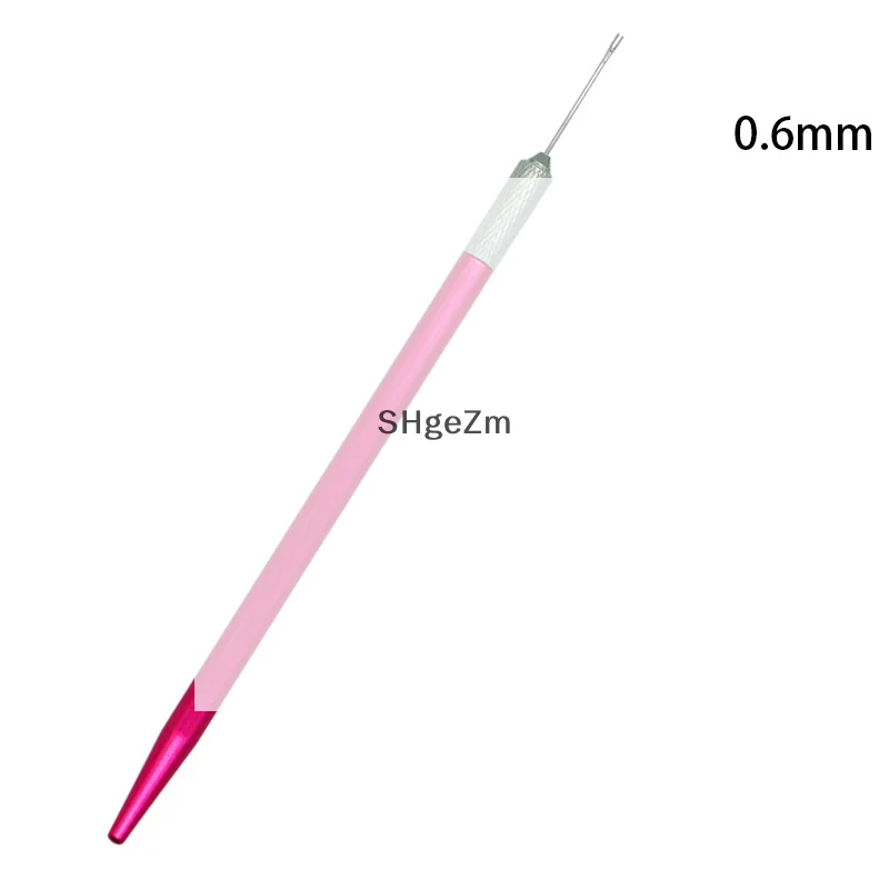 1Pcs 0,6mm 0,8mm Rerooting Nadel Puppe Haar Repaint Puppen Kopf Reborn Haar Verwurzelung Werkzeuge Perücke Machen Liefert zubehör