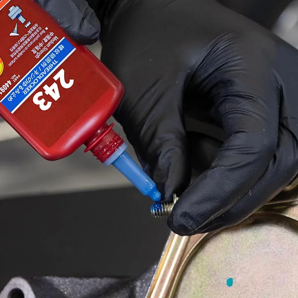 10ml/50ml Screw Glue 243 Thread Locker Tightening Screws Prevent Loosening Rusting Caulking Adhesive Temperature Resistance Tool
