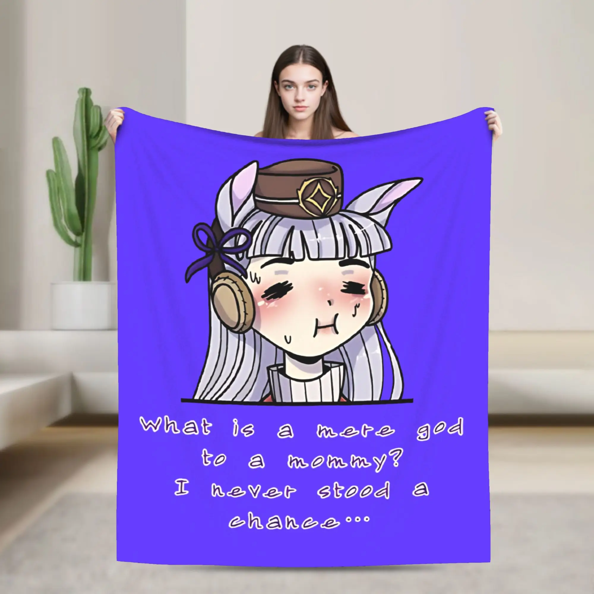 

Uma Musume Gold Ship Conundrum Flannel Throw Blankets Blankets for Bedding Car Lightweight Bedding Throws,