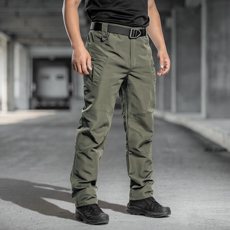 IX5 Military Tactical Pants Men Multi-pocket Hiking Trousers Casual Wear‑Resistant Cargo Pants Spring Autumn Outdoor Male Pants