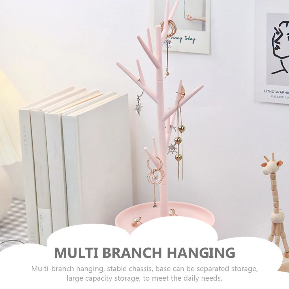 

3D Branch Jewelry Display Rack Tree Shape Organizer Stand For Necklaces Bracelets Earrings Storage Decorative Holder