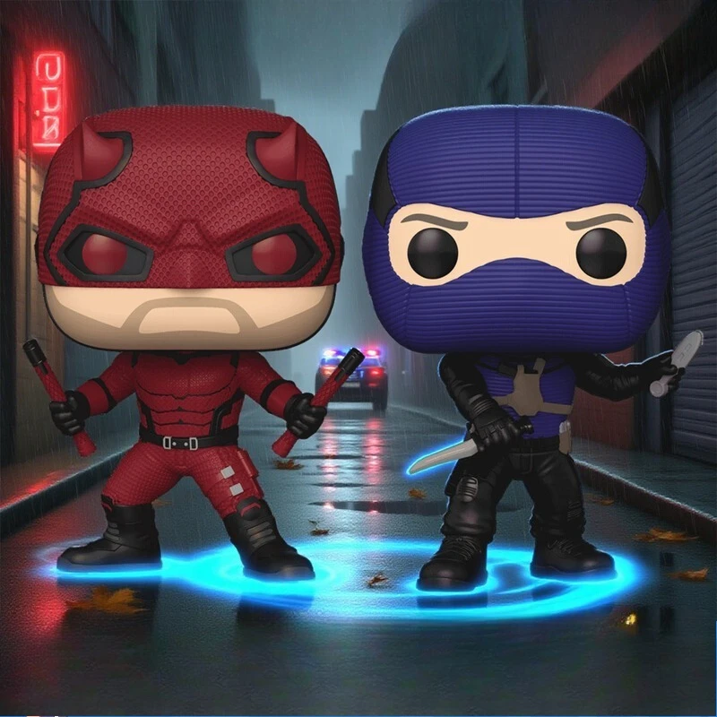FUNKO POP 《Bleach Ishida UryuMarvel Daredevil Edición limitada del 60 aniversario 》 Decoración de escritorio Modelo de adorno Juguetes coleccionables