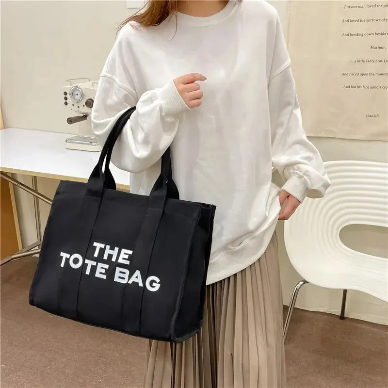 Classic Designer Women Canvas Handle Handbag Casual Ladies Shoulder Messenger Bag for Women Fashion Female Crossbody Bag Women