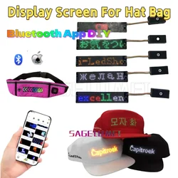 Programmable Flexible LED Module Phone App Battery Control Soft Thin Display Screen For Hat Bag T-Shirt Face Mask DIY Bluetooth