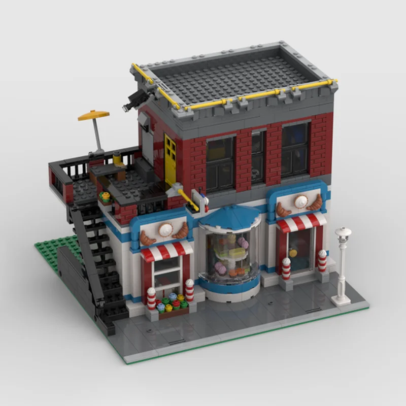 1209pcs MOC The Sweet Arcade Modular Modulared Model Building blocks Construction toy DIY creative Christmas gift idea Brick