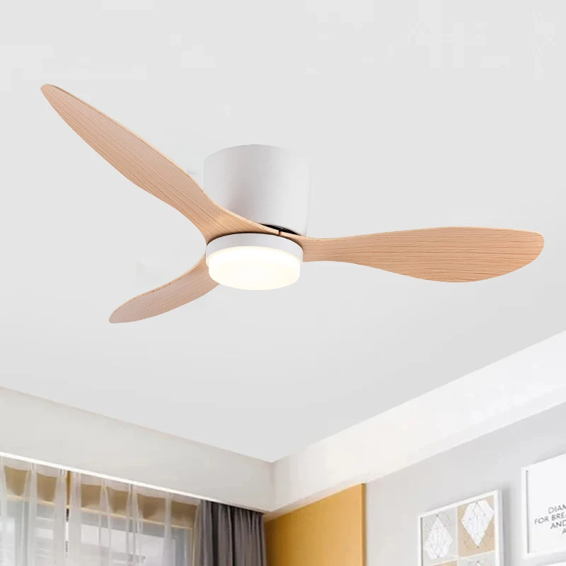 IRALAN Plafondventilator Licht Energiebesparende Mute DC-motor 3-kleurig veranderlijk 6-snelheden verstelbaar ventilatorlicht voor slaapkamer woonkamer