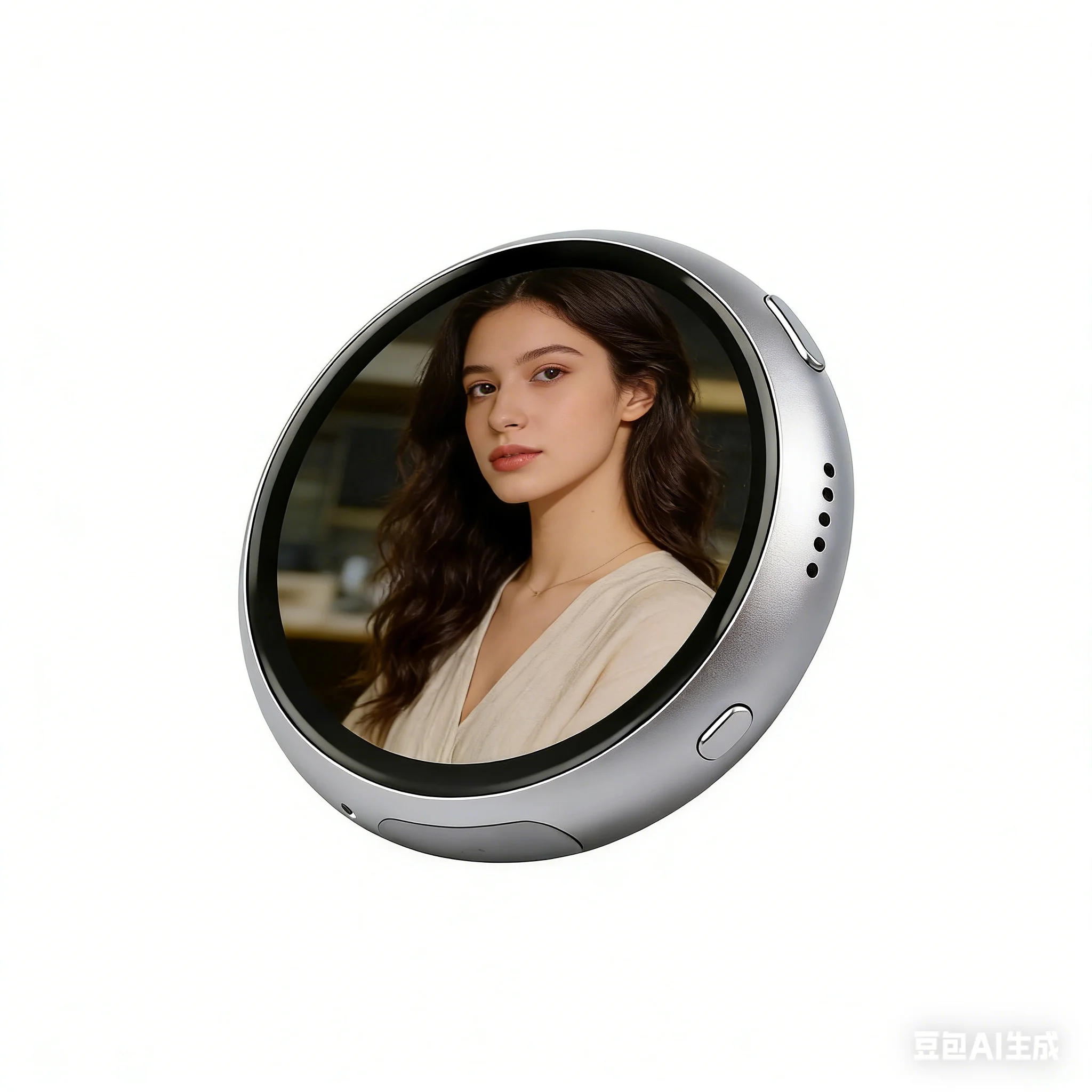 esp32-s3-175inch-amoled-round-touch-display-development-boardaluminum-alloy-casedual-microphones-array-portable-mini-display