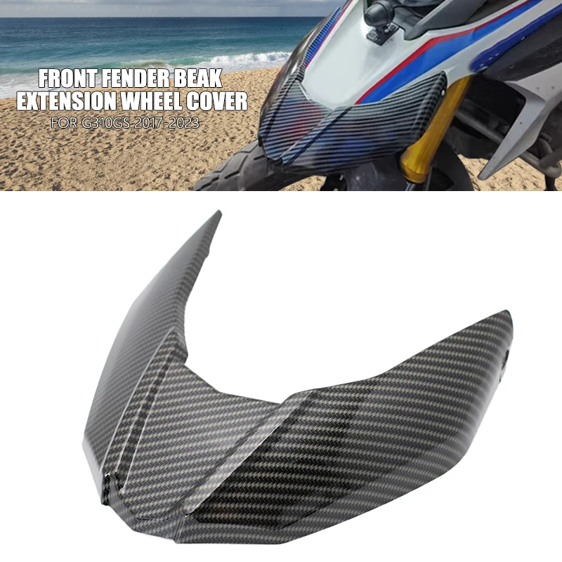 Moto Carbon look Parafango Anteriore Becco Naso Cono Estensione Ruota Copertura Carenatura Winglets Per BMW G310GS G 310 G310 GS 2017-2023