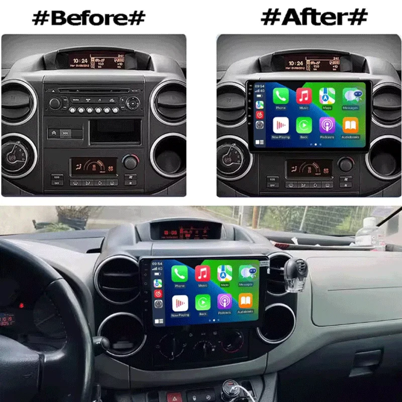 Android 16 Car Radio Carplay For Citroen Berlingo For Peugeot Partner 2008 - 2019 Navigation GPS Multimedia Player WiFi BT Stere