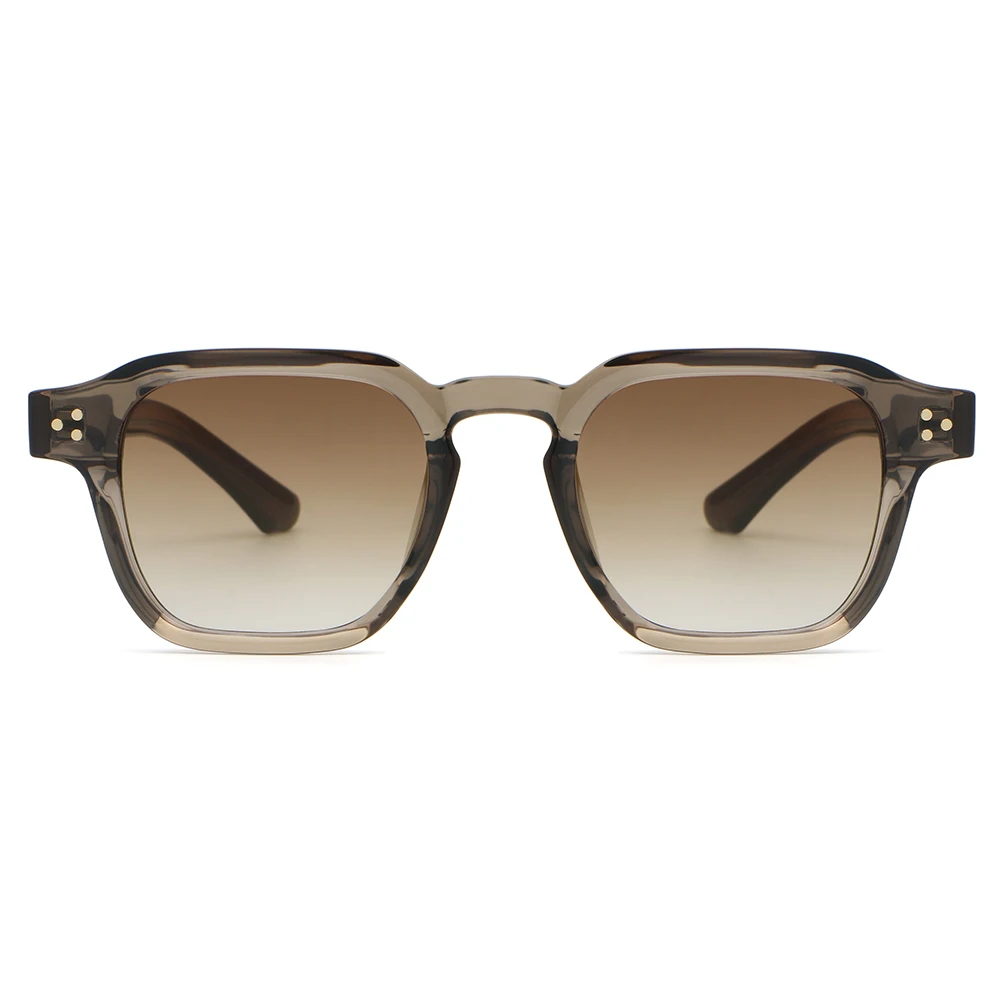 Peekaboo Irregular Sunglasses for Women Black Brown Retro Style Square Sun Glasses for Men UV400 Summer Accessories 2025