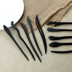 Classical Elegant Wooden Hairpin Chinese Simple Hair Stick Clip Women Girl Traditional Chopsticks Hair Fork Headwear Accessories