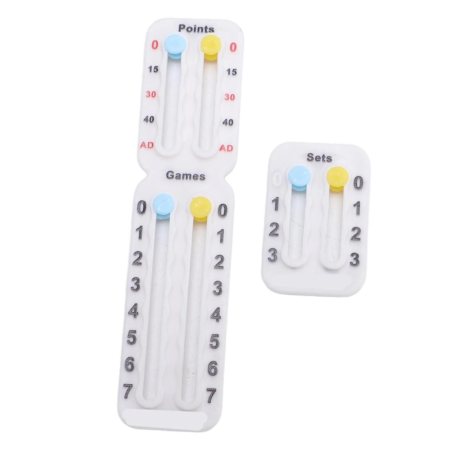 Tennis Score Keeper Portable Small Graphite Multi Functional Portable Ball Paddle Score Counter White